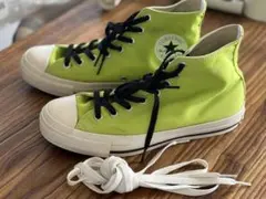 コンバース　オールスターハイ　ライムグリーン　26cm