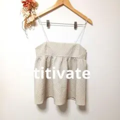 titivate ティティベイトペプラム ギャザー キャミソール トップスのサムネイル