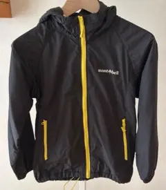 mont-bell Kid's 130 ジャケット ブラック/イエロー