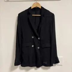 SLOBE IENA スローブイエナ ラミージョーゼットジャケット ブラック