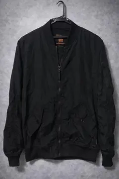 MA-1 ナイロンジャケット M ブラック フライトジャケット