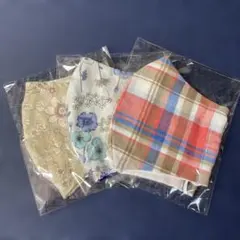コットン製マスク3枚セット