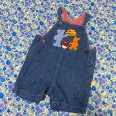 ミキハウス オーバーオール 90 レトロ