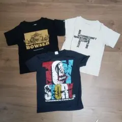 キッズ 半袖Tシャツ 3枚セット マリオ マインクラフト トイストーリー　130