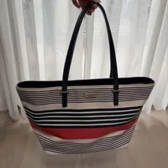 ボーダーデザイン トートバッグ　kate spade