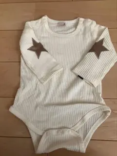 プティマイン　ロンパース 70 白　男の子　女の子　シンプル