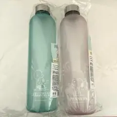 PEANUTS スヌーピー タイムマーカー付き ウォーターボトル 水筒 2個