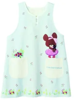 新品未開封品☆学研すてきな先生くまのがっこうフラワーエプロンМ〜L保育士