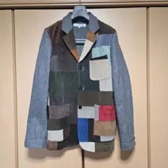 COMME des GARÇONS SHIRT 牛革パッチワーク切替ジャケットのサムネイル