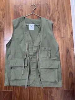 【まき様専用】ニコアンド　フィッシングベスト ミニタリーベスト　カーキ