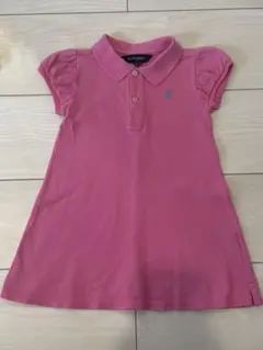美品　ラルフローレン ワンピース 90 ピンク 半袖 ポロワンピ 女の子