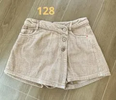 ZARA ザラ　スカンツ　ハーフパンツ　スカート　ベージュ　120 コーデュロイ