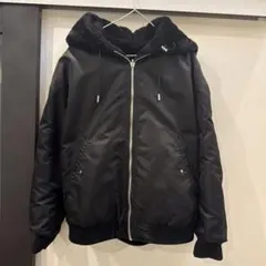 ZARA フード付き ブラック ジャケット XL