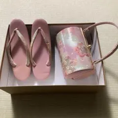 成人式 和装用バッグ・草履セット箱入り