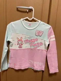 Mezzo Piano 長袖Tシャツ　水色とピンク