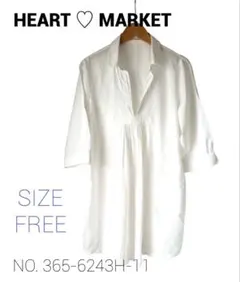HEART & MARKET デザインチュニック シャツ  トップス  FREE