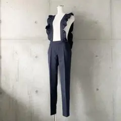 Herencia ショルダーフリル Vネック サロペット お色はグレー色 - メルカリ