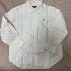 Ralph Lauren ピンクストライプ 長袖シャツ