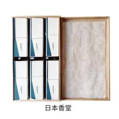 日本香堂｜かたりべ 高級線香 木箱入り 6本セット 水引デザイン