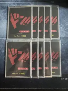 ワンピースカード ドン!! WINNER 海外 赤 黒 状態A-〕ドン!!カード(赤/ルフィ)【-】{-}