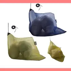 까마귀 퇴치용 쓰레기망, 삼각형, 45L, 쓰레기 봉투 약 1-2개용, 실외용, 노란색