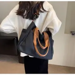 キャンバス トートバッグ ショルダー 2WAY 大容量 通学 マザーズバッグ