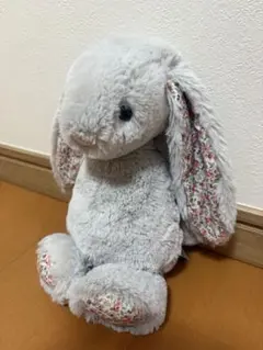 Jellycat ぬいぐるみ うさぎ 花柄　グレー　ジェリーキャットのサムネイル