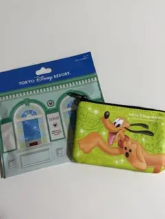 ディズニーチケット柄ランダムポーチ 'プルート'