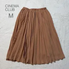 【CINEMA CLUB】プリーツスカート ブラウン M カジュアル オフィスのサムネイル