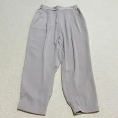 しまむら　ストレートパンツ ウエストゴム　七分丈　M ボトムス　a2194