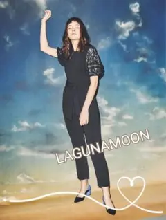 未使用✨LAGUNAMOON バルーンスリーブ　パンツドレス　ブラック　S