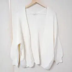 ニット カーディガン ポケット アイボリー しまむら GU ユニクロ ハニーズ