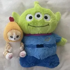 トイストーリー リトル•グリーン•メンとえびにゃんぬいぐるみセット