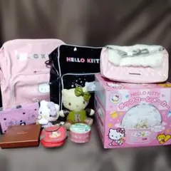 ★訳あり★　ハローキティ　セット　ポップコーン　バッグ　ぬいぐるみ　平成レトロ