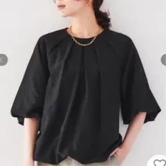 新品　アンタイトル　バルーン袖　ブラウス
