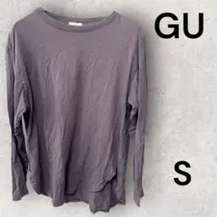 m*u様 ✨綿100%✨GU ジーユーのラウンドヘムロングスリーブT(長袖)