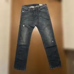 「DIESEL DARRON ダメージ加工 テーパードデニム」