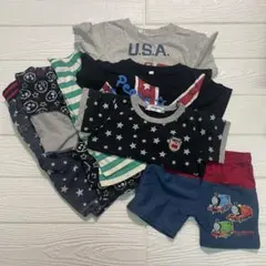 80㎝　〜　ベビー　キッズ　まとめ売り　男児　シャツ　Tシャツ　水着　半ズボン
