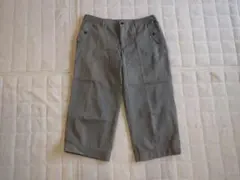 良品計画 ボトムス ワイド クロップド丈 コットン グレー 70cm