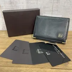 dunhill ブラック レザー 名刺入れ