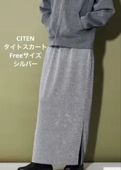 CITEN シルバー タイトスカート FREEのサムネイル