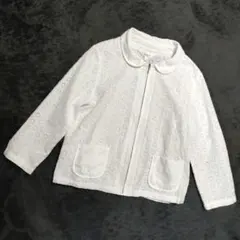 PART2 ジュンコシマダ　８分袖丈ジャケット 13　フルジップ　レース編み