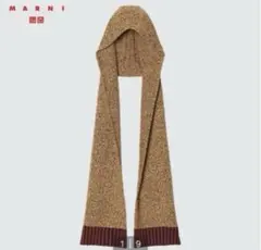 UNIQLO マルニ　コラボ　ポップコーンニットフードストール　マフラー③
