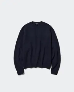 UNIQLO プレミアムラムクルーネックセーター navy