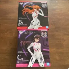 一番くじ エヴァンゲリオン ヤマト作戦　B賞C賞 アスカ マリ フィギュアセット