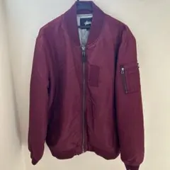 ステューシー　Stüssy バーガンディ MA-1ジャケット　フライトジャケットのサムネイル