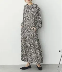 hunch 柄プリントワンピース