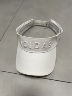 ADIDAS ホワイト バイザー フリーサイズ