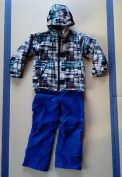 子ども用スキーウェア ホワイト・ブルー