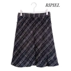 リピエール ツイード風 タイト ミニスカート